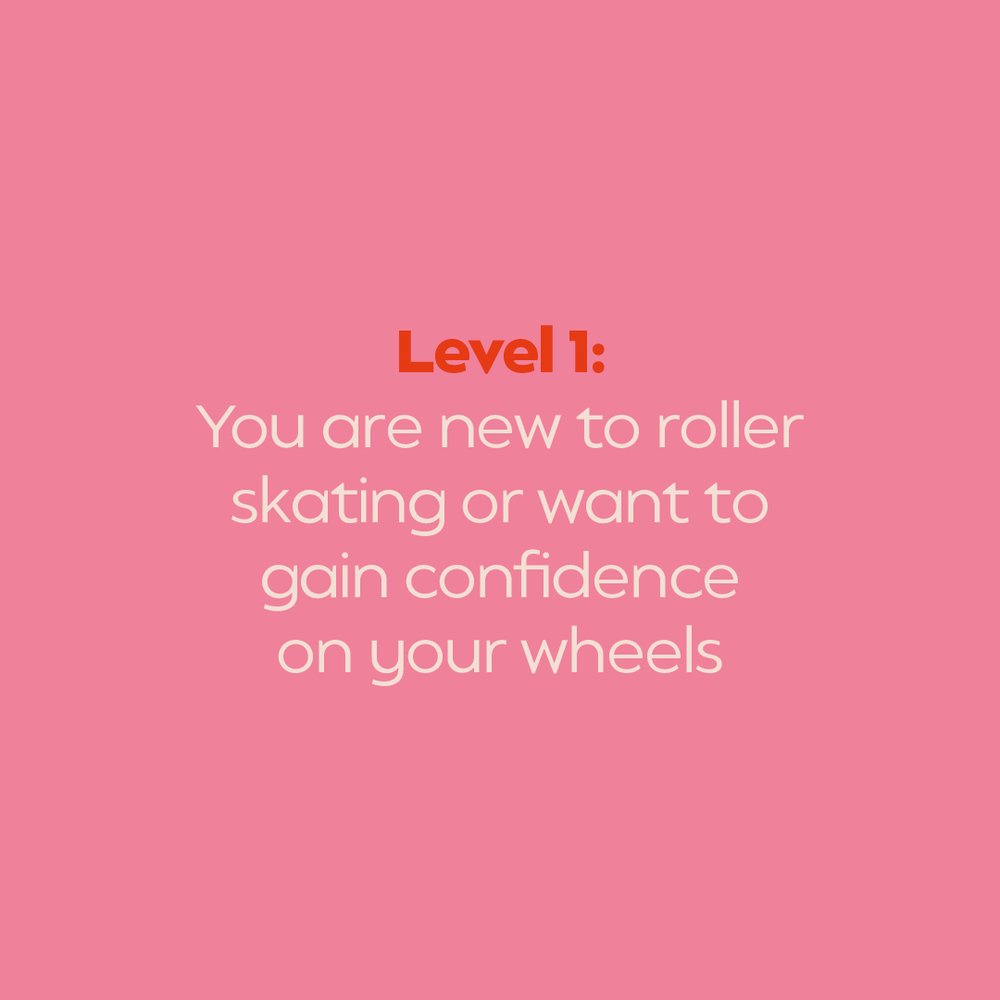 Level 1 beginner skate classes with Roll Happy