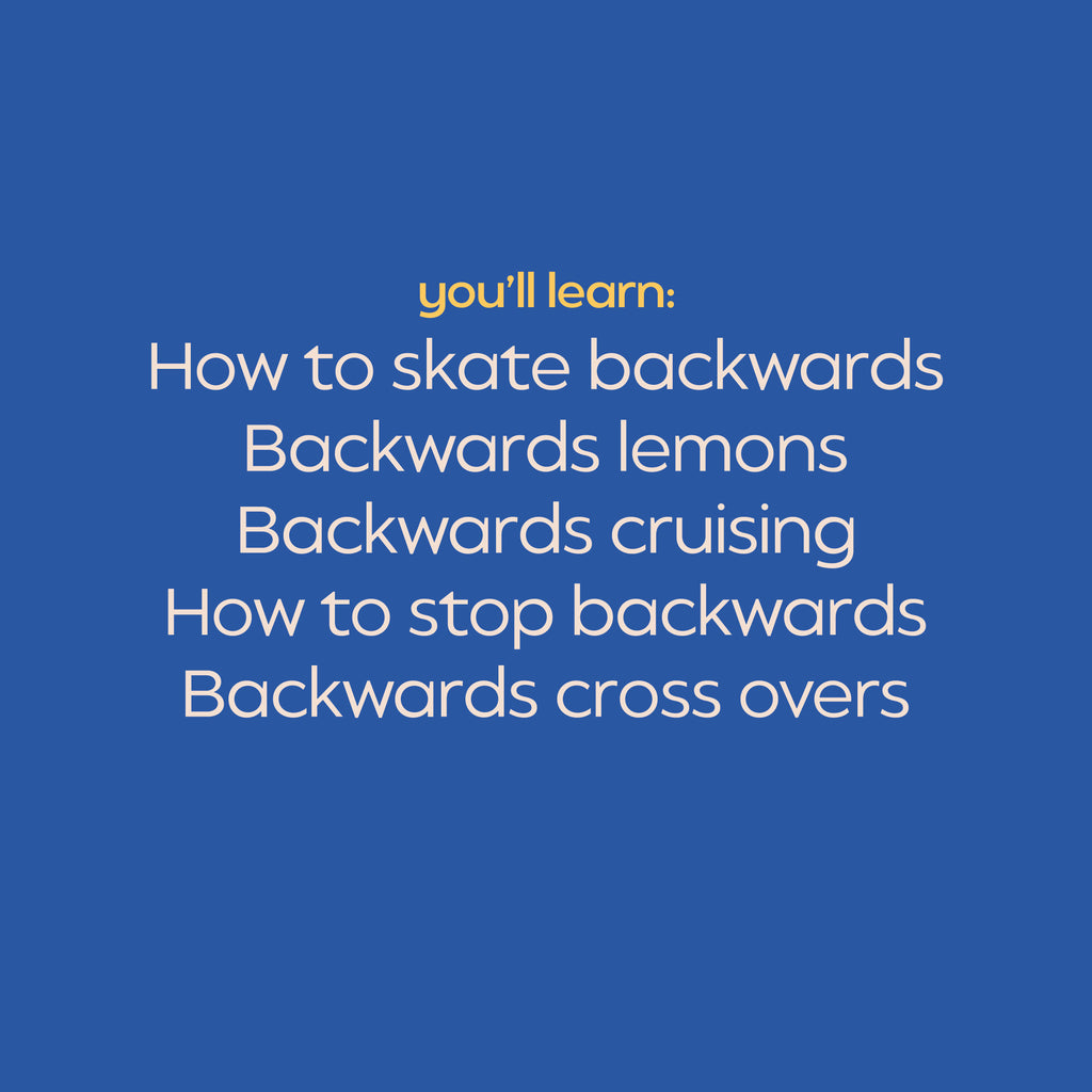 Learn how to roller skate backwards in this one hour class with roll happy